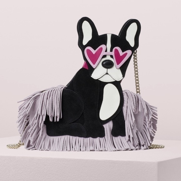 Kate Spade Purple Crossbody Bag with Dog Design - Picture 2 of 6